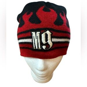 Y2K Monster Garage Bennie Men’s One Size Red & Black Flames MG Logo Multicolored